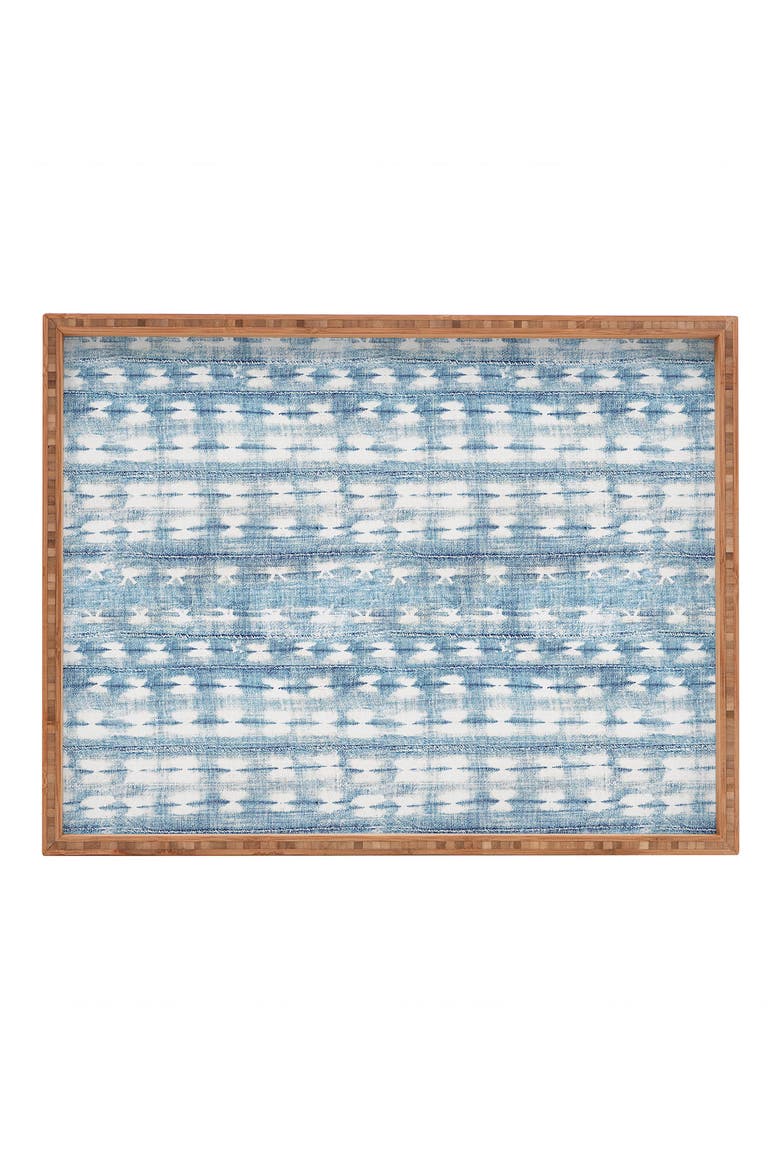 Alison Janssen Rustic Indigo Rectangular Tray, Main, color, BLUE