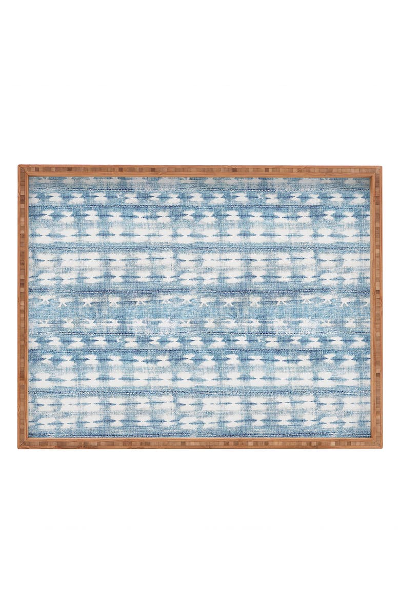 Deny Designs Alison Janssen Rustic Indigo Rectangular Tray, Main, color, Blue