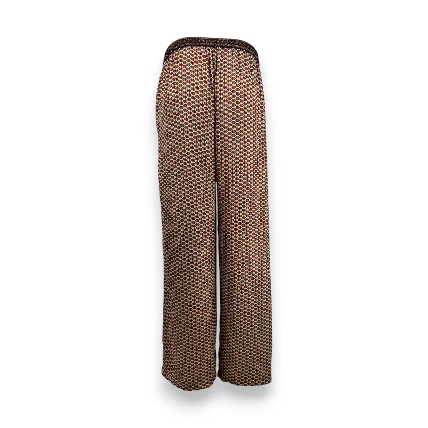 Embossed Botanical Crepe Pant - image 2