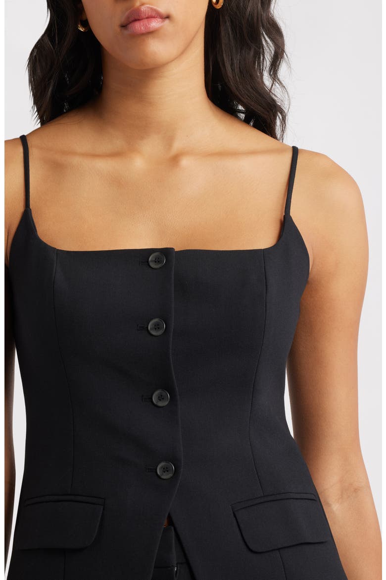 The Icon Cami Vest, Alternate, color, BLACK