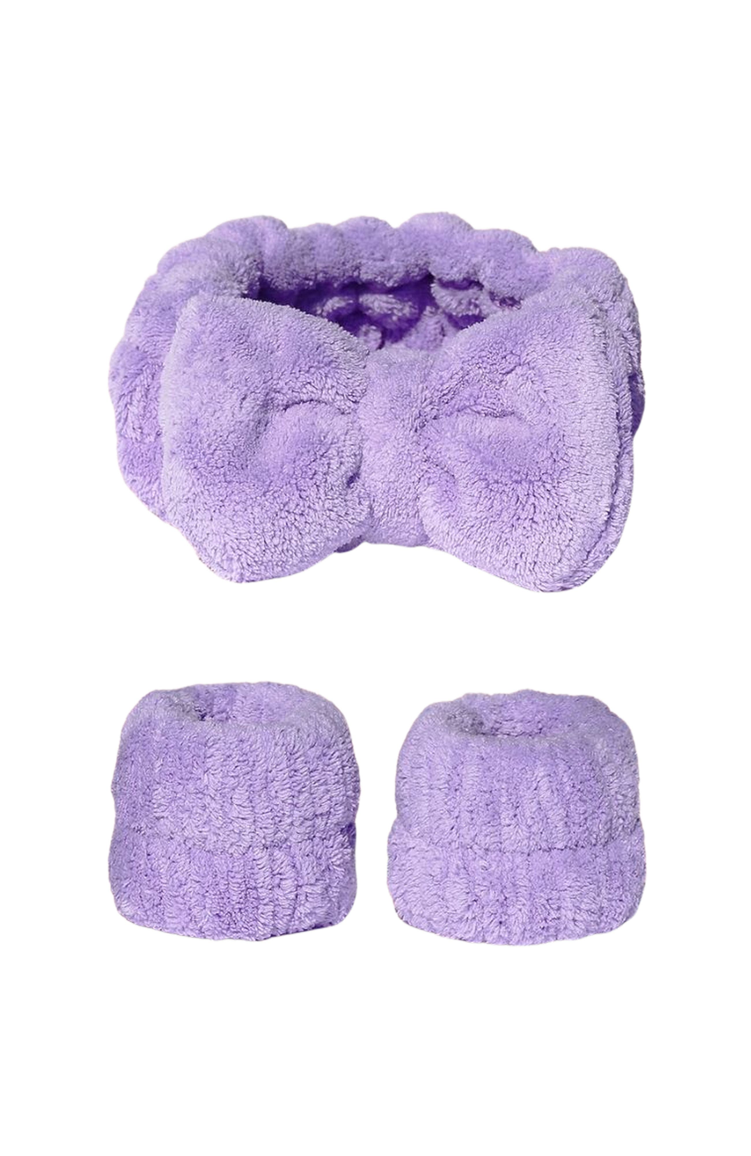 SLEEKE HAIR Let it Drip Headband and Wristbands in Lavender 