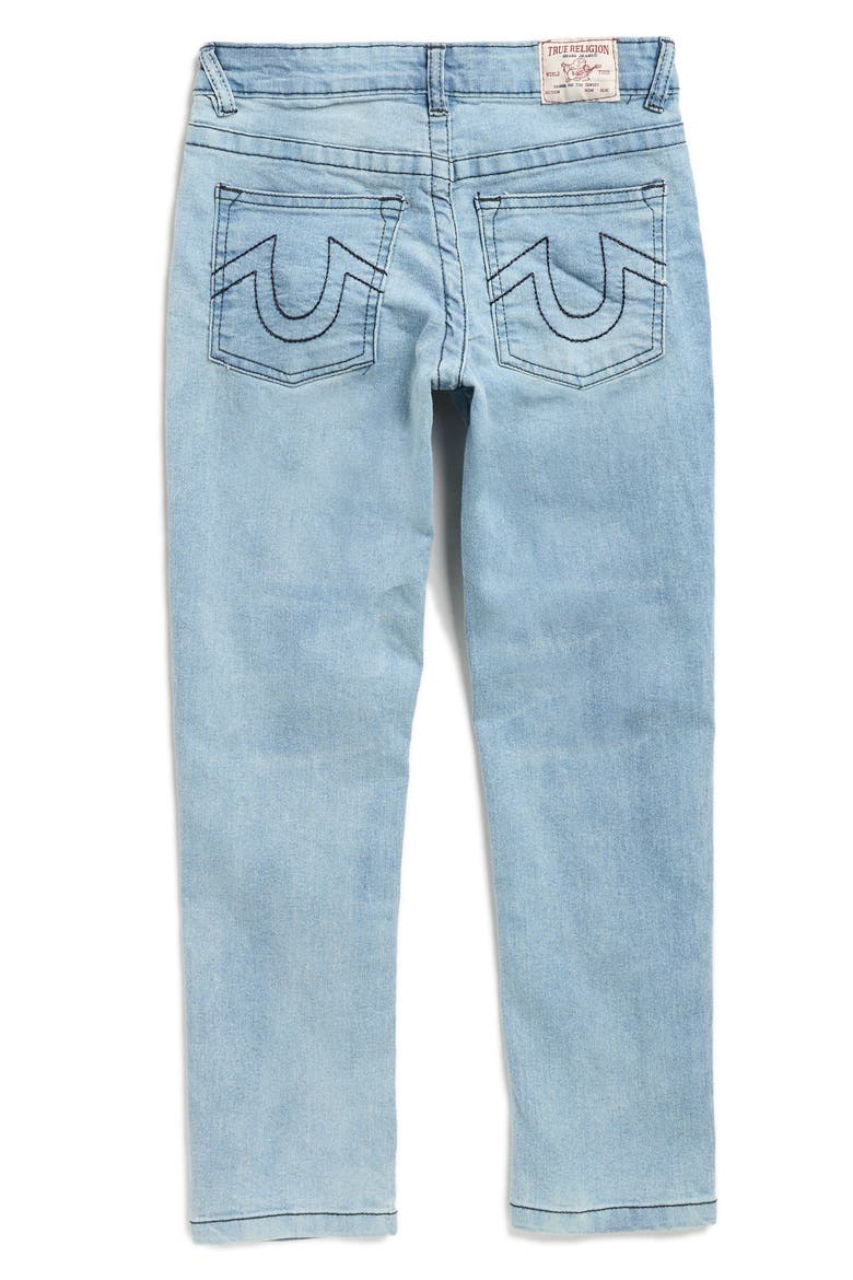 Kids' Horseshoe Logo T-Shirt & Denim Jeans Set, Alternate, color, WHITE