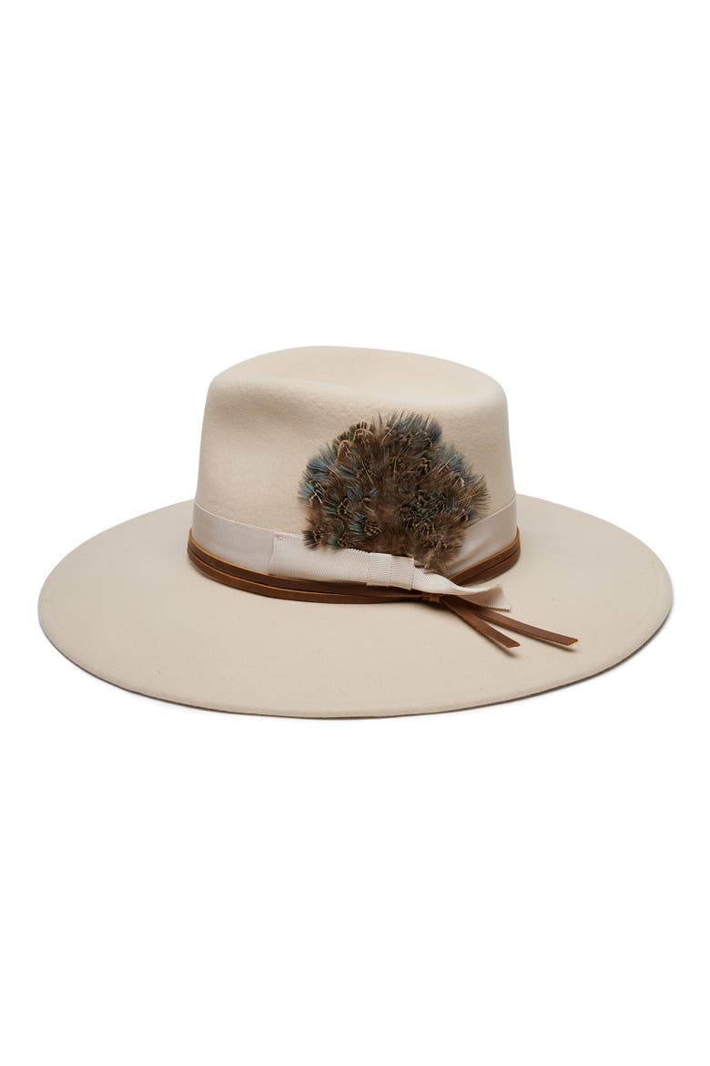 Cashmere Rancher Hat, Alternate, color, BONE