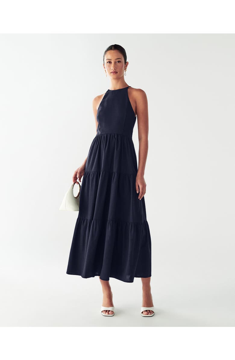 WILLA Aquila Maxi Dress, Main, color, Navy Blue