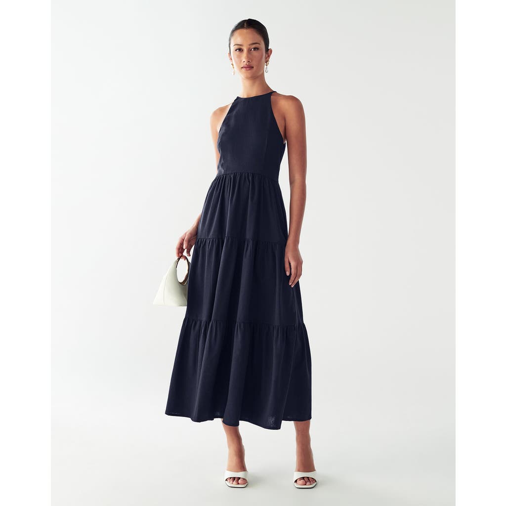 Willa Aquila Maxi Dress In Blue