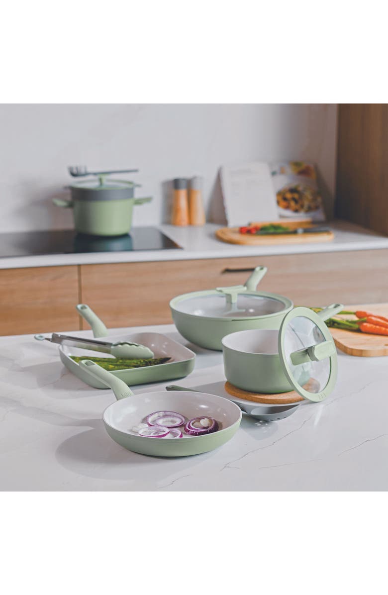 BergHOFF Leo Balance 9.5-Inch Frying Pan & Spatula Set, Alternate, color, Multi-Color