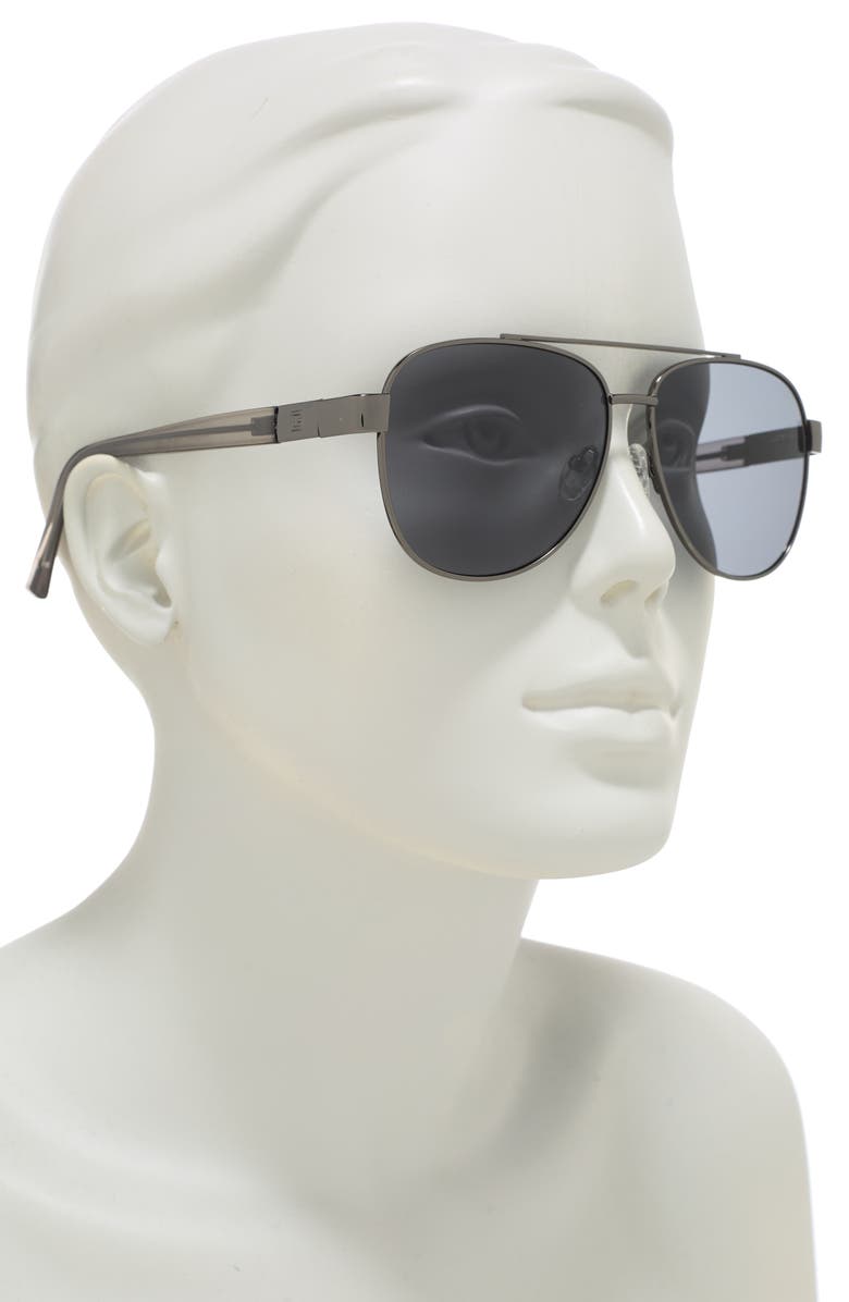 GUESS 58mm Aviator Sunglasses, Alternate, color,