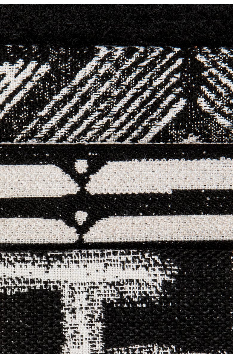 Elaine Smith Kasai Ebony Indoor & Outdoor Woven Accent Pillow, Alternate, color, Ebony