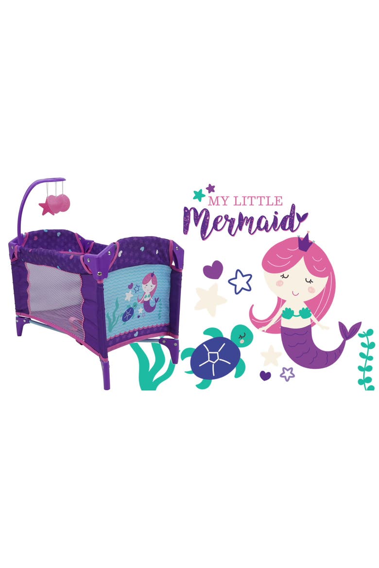 Mermaid Dream n' Fun Doll Play Yard W/ Mobile, Alternate, color, Multicolored