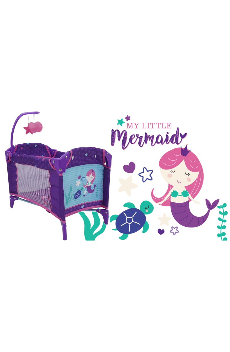 509 Mermaid Dream n
 Fun Doll Play Yard W/ Mobile, Alternate, color, Multicolored