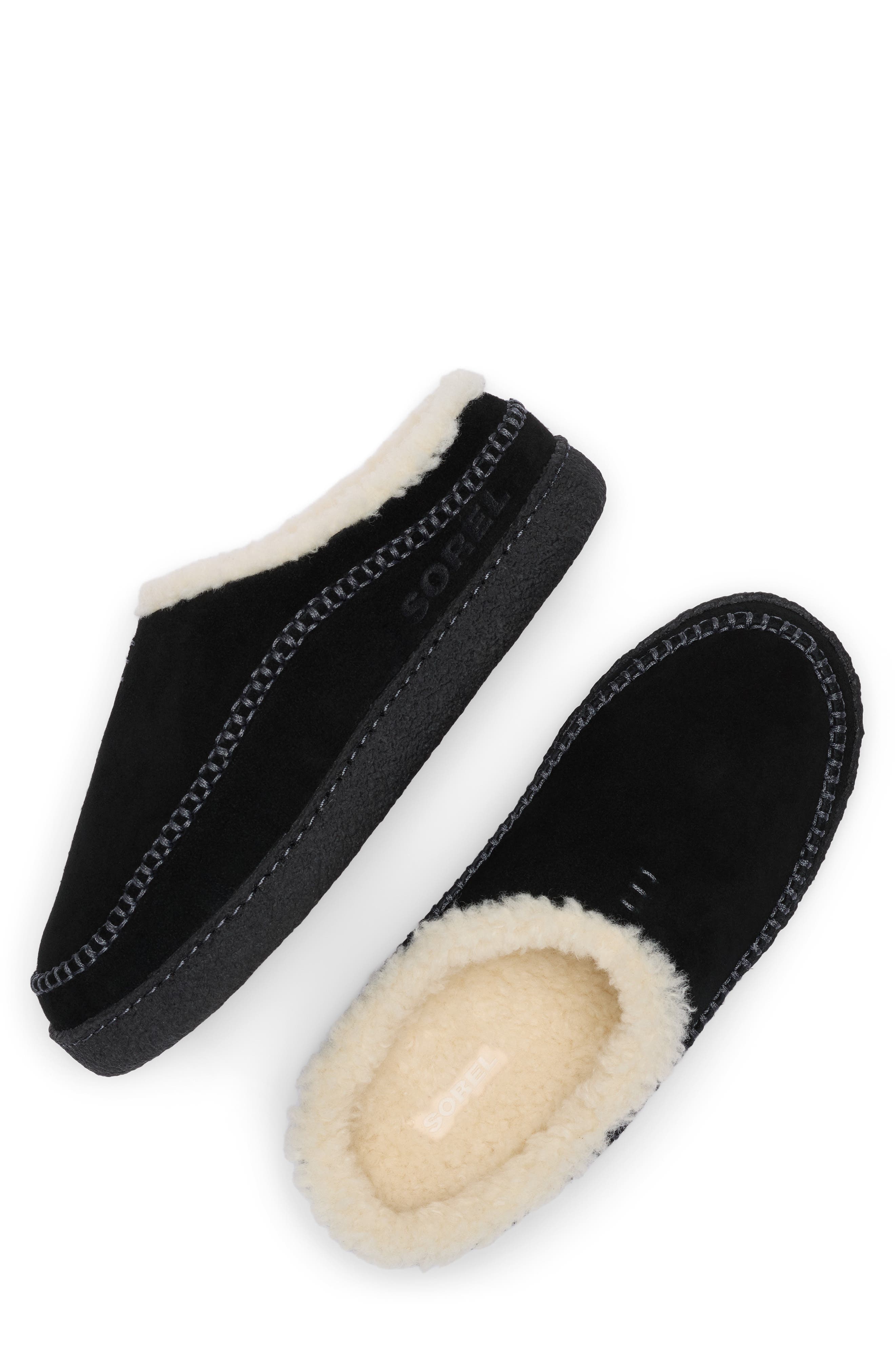 Falcon Ridge III Slipper, Alternate, color, BLACK/ JET