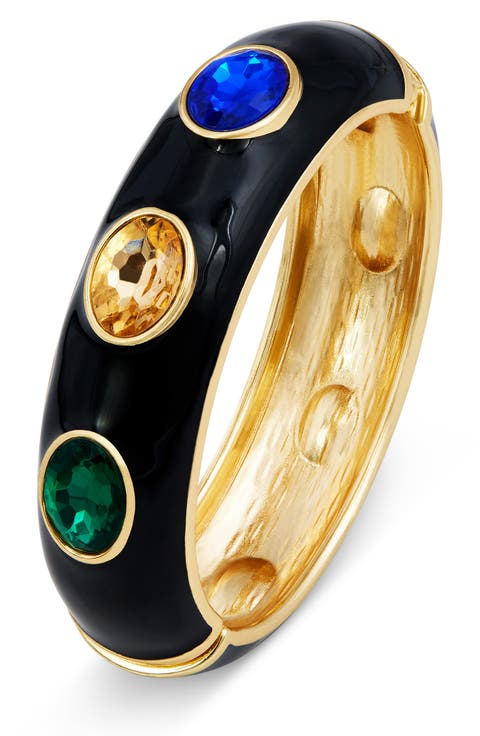 Enamel & Cubic Zirconia Bangle