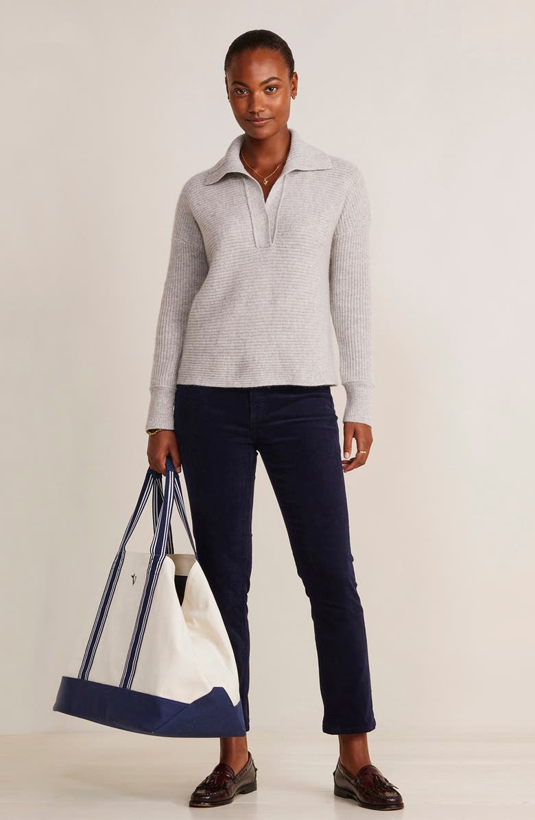 vineyard vines Cashmere Rib Polo Sweater, Alternate, color,