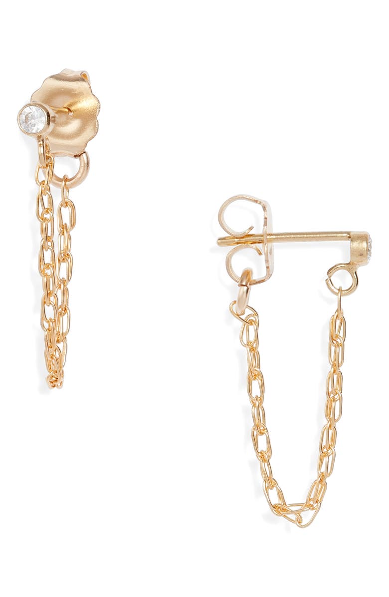 Set & Stones Kaylee Chain Stud Earrings, Main, color, 