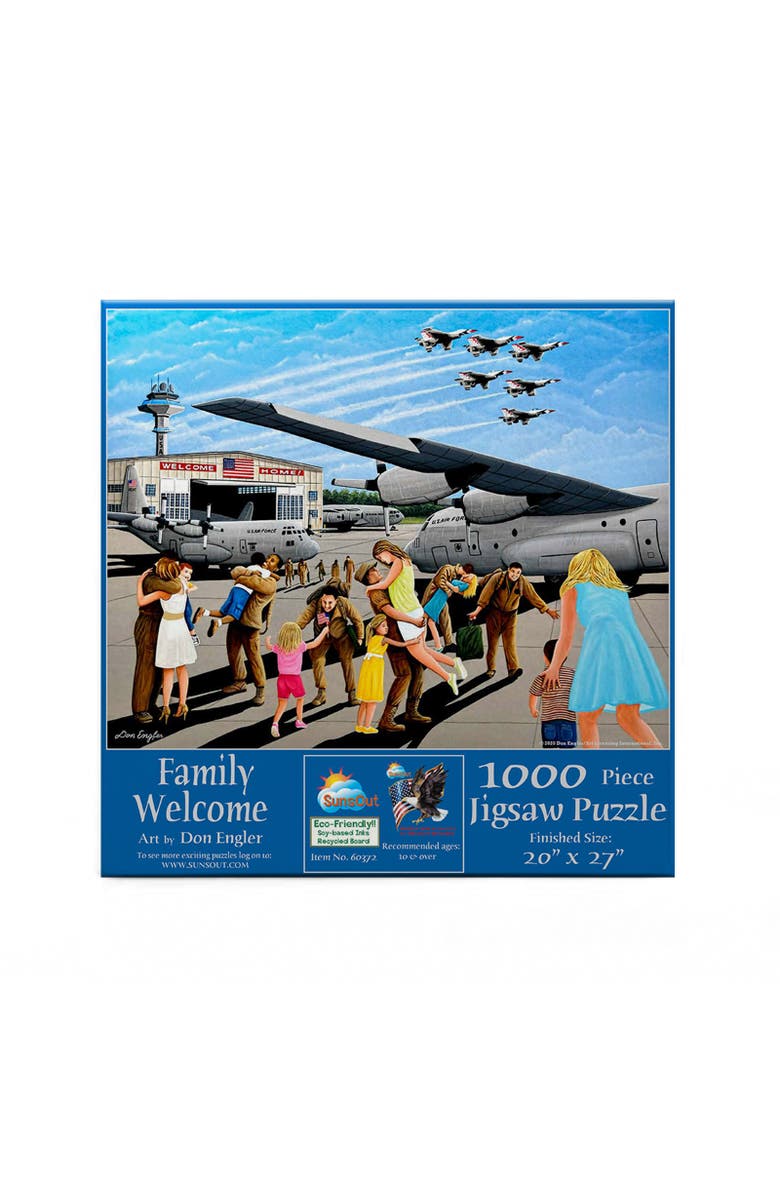 Sunsout Family Welcome 1000 piece Jigsaw Puzzle for Adults, Alternate, color, Multicolor