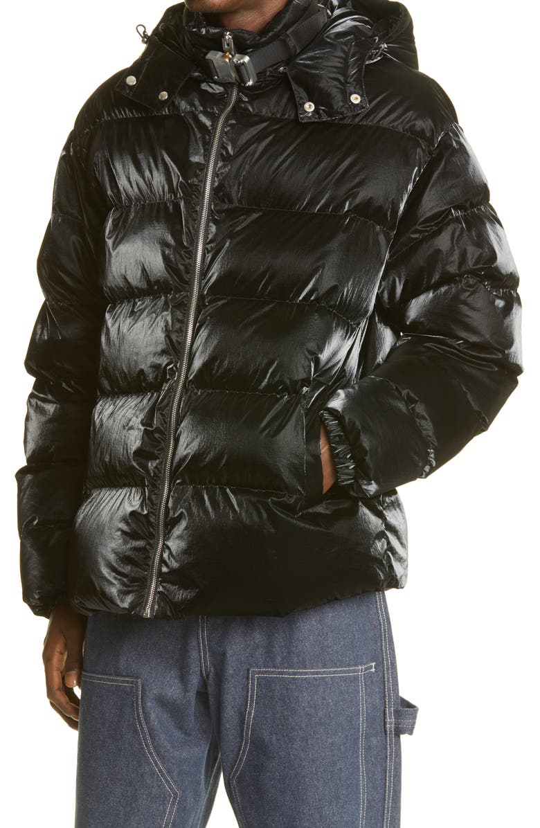 1017 ALYX 9SM Nightrider Roller Coaster Buckle Puffer Coat, Alternate, color,