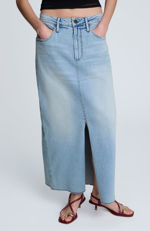 Denim Maxi Skirt