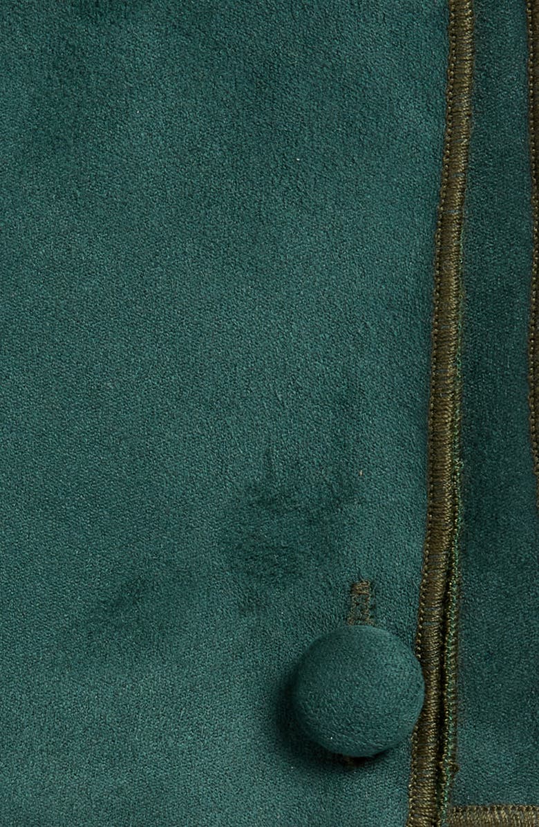 CLIFTON WILSON Green Sueded Cotton Pocket Square, Alternate, color,