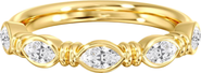 Everlee Aura East West Marquise Bezel Lab Diamond Band in 14K