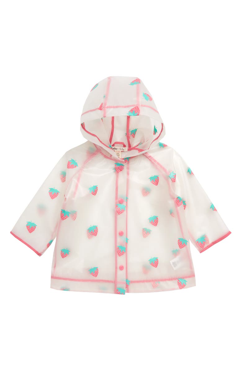 Hatley Cool Treats Clear Waterproof Raincoat, Main, color, 