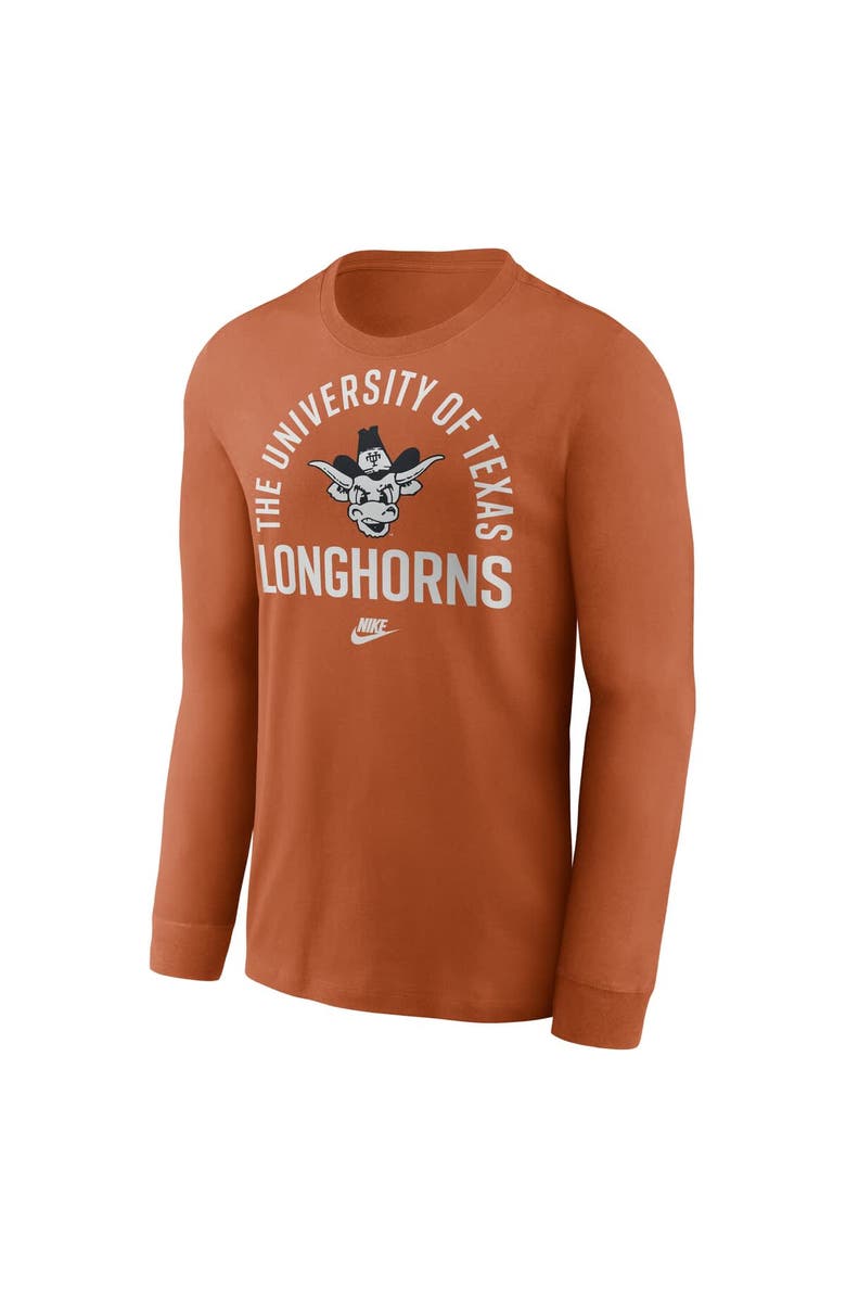 Nike Men's Nike Texas Orange Texas Longhorns Legacy Arched Logo Long Sleeve T-Shirt, Alternate, color, Burnt Orange
