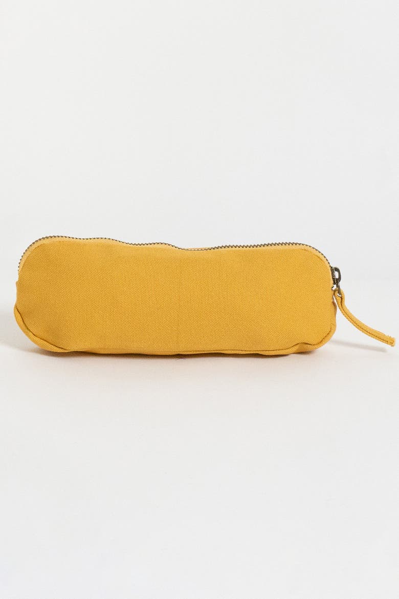 Organic Cotton Pencil Bag, Alternate, color, Mustard Yellow