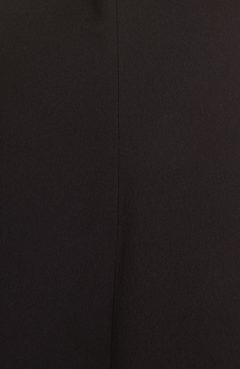 Chloé Embroidered Wool Crepe Maxi Dress, Alternate, color, Black