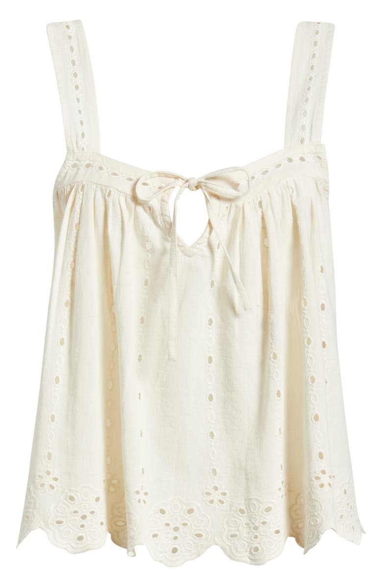 Rip Curl San Carlos La Joya Cotton & Linen Tank, Alternate, color, Lily