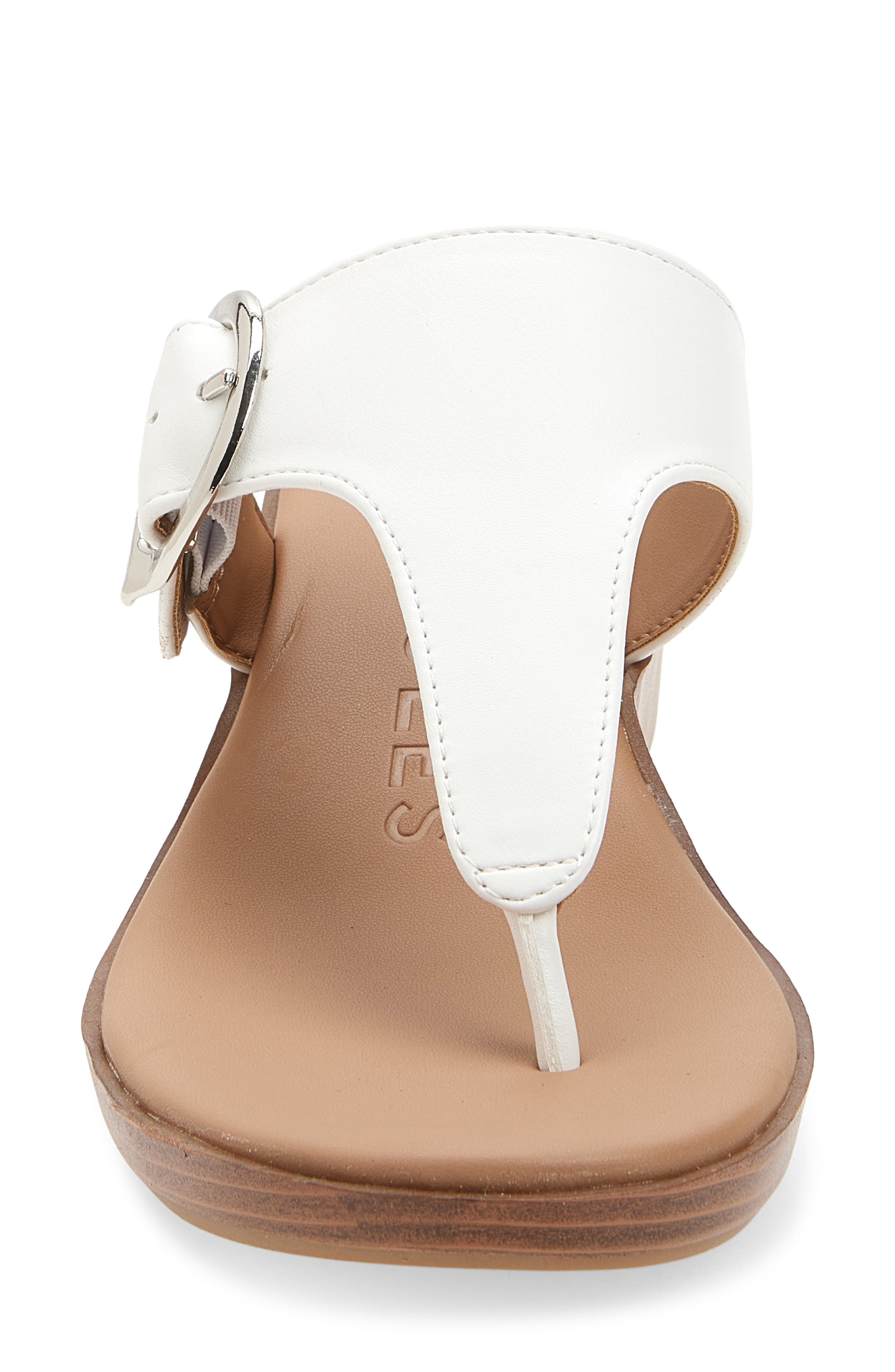 Aerosoles Izola Wedge Flip Flop, Alternate, color, Bright White Pu