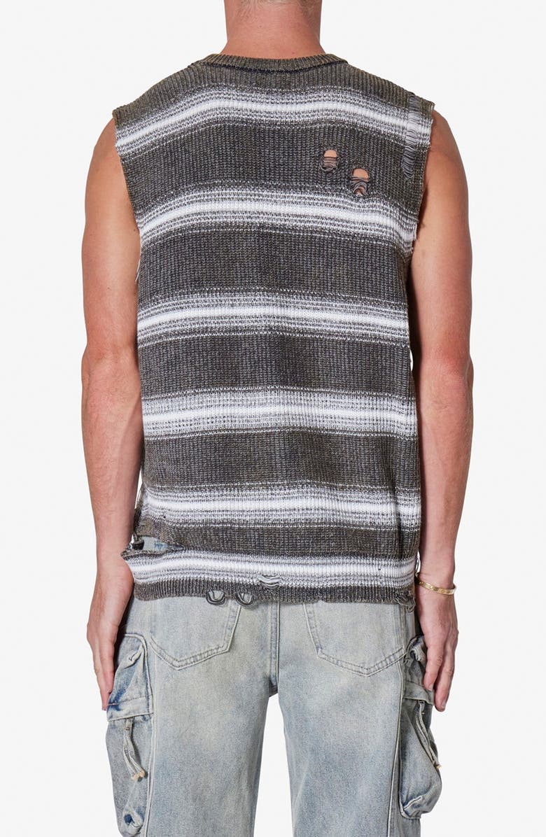 mnml Detroyed Sleeveless T-Shirt, Alternate, color, Black/ White