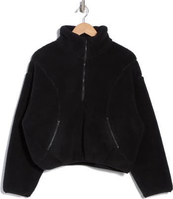 Faux Shearling Half Zip Pullover