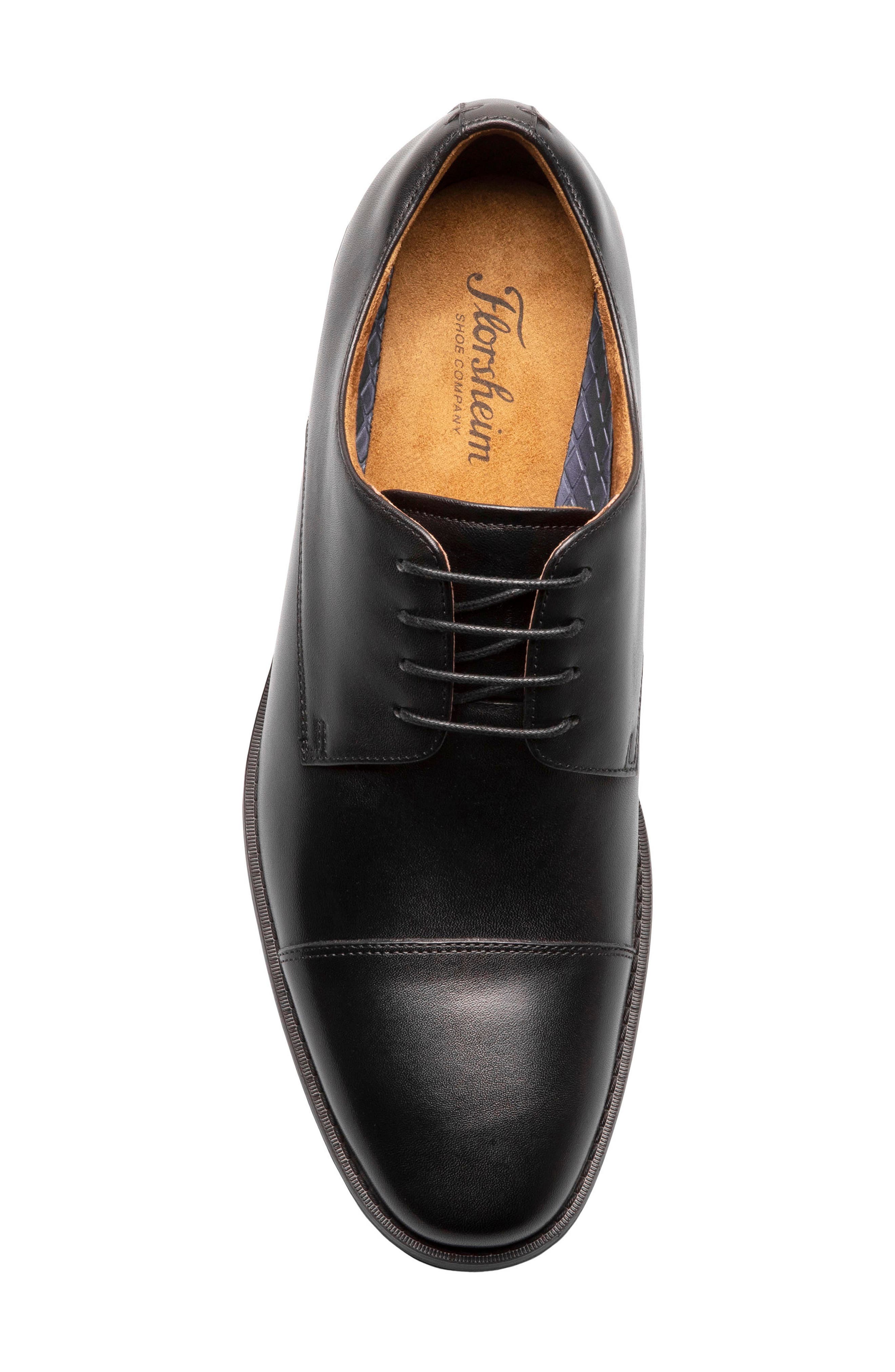 Florsheim Santucci Cap Toe Derby, Alternate, color, Black