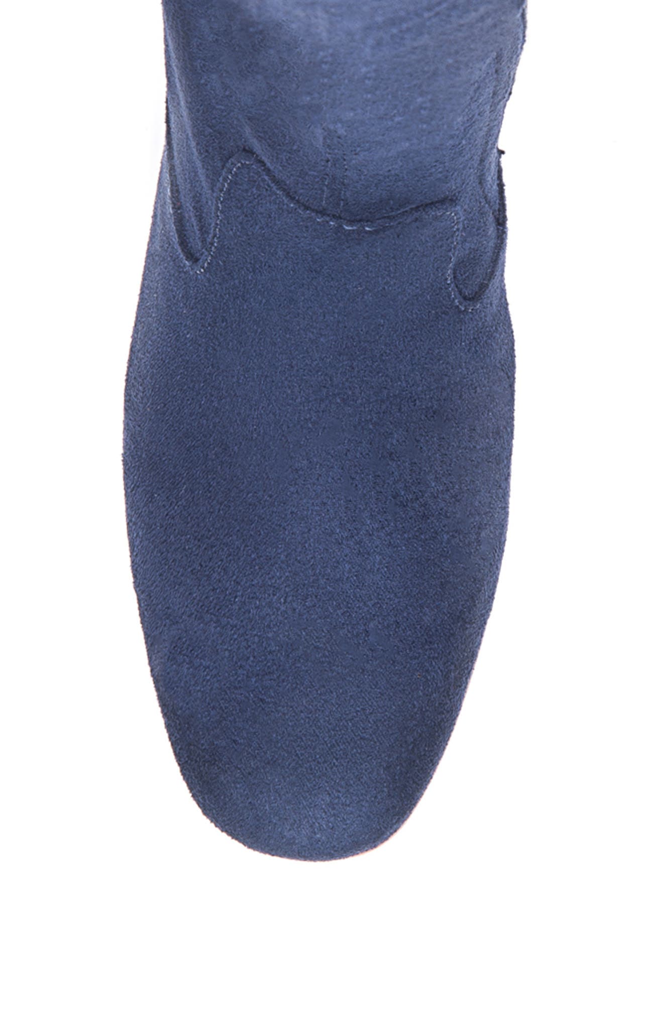 Bernardo Knee High Boot, Alternate, color, NAVY FABRIC