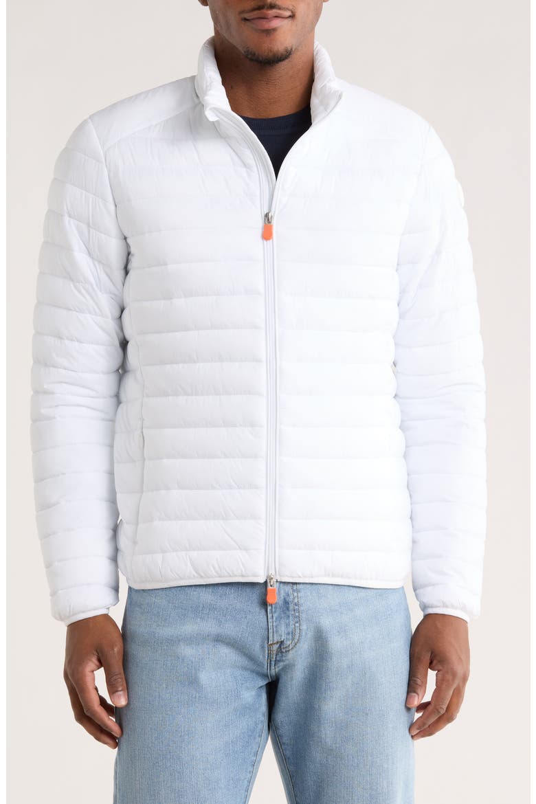 Alessandro Water Resistant Puffer Jacket, Main, color, WHITE