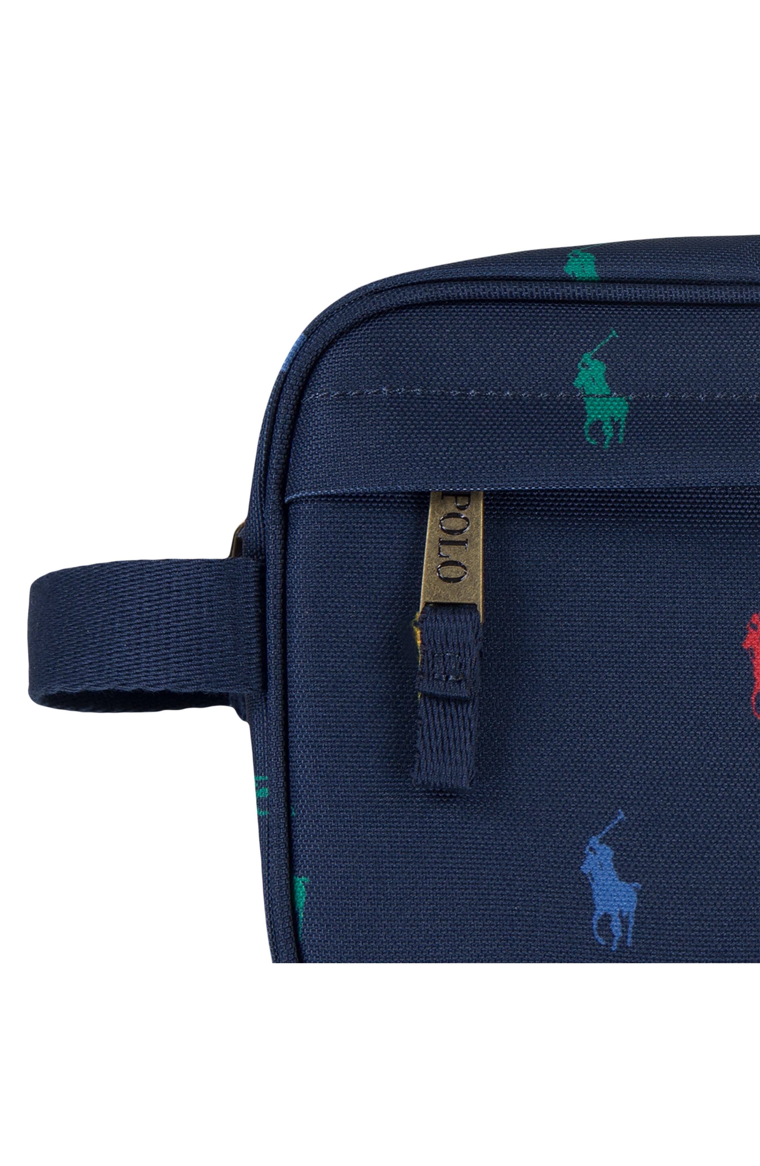 Ralph Lauren Kids' Pony Embroidered Dopp Kit, Alternate, color, 