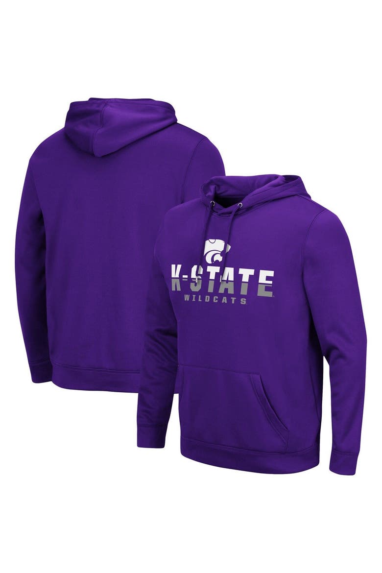 Men's Colosseum Purple Kansas State Wildcats Lantern Pullover Hoodie, Main, color, Purple