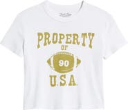 Junk Food Property of U.S.A. Cotton Graphic Baby Tee