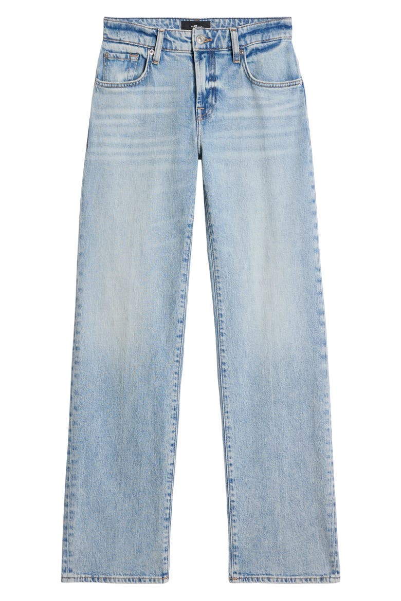 Calie Shadow Pocket Mid Rise Straight Leg Jeans, Alternate, color, ODE TO