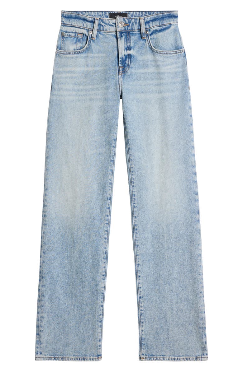 7 For All Mankind Calie Shadow Pocket Mid Rise Straight Leg Jeans, Alternate, color, Ode To