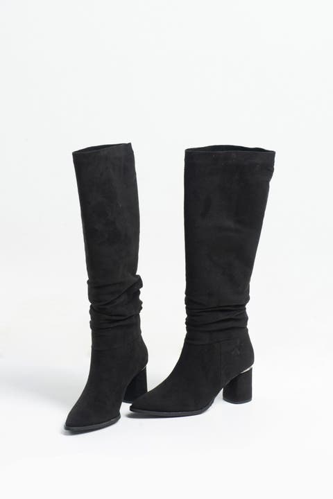 Vianella Block Heel Knee High Boot
