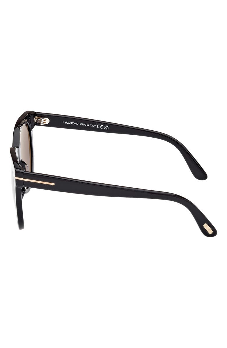 TOM FORD Moira 53mm Polarized Butterfly Sunglasses, Alternate, color, 