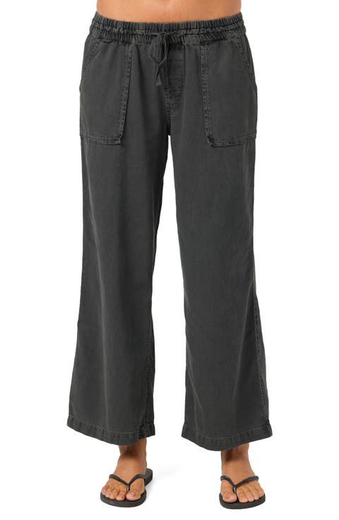 Sevie Drawstring Cotton Twill Pants