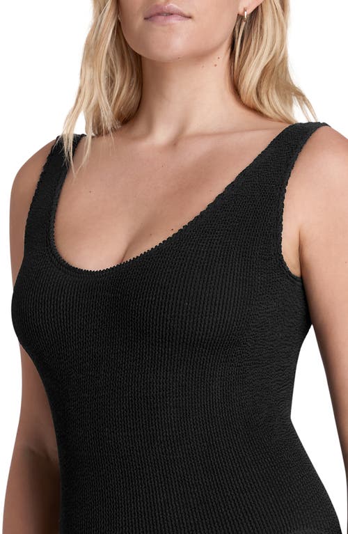 Shop Bondeye Bound By Bond-eye The Mara Ribbed One-piece Swimsuit In Black  Eco