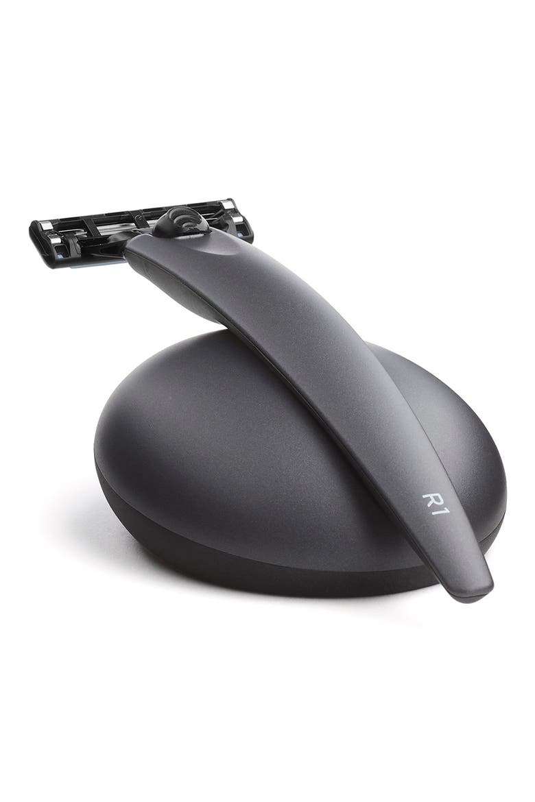 R1 Matte Razor and Stand Set, Main, color, GREY