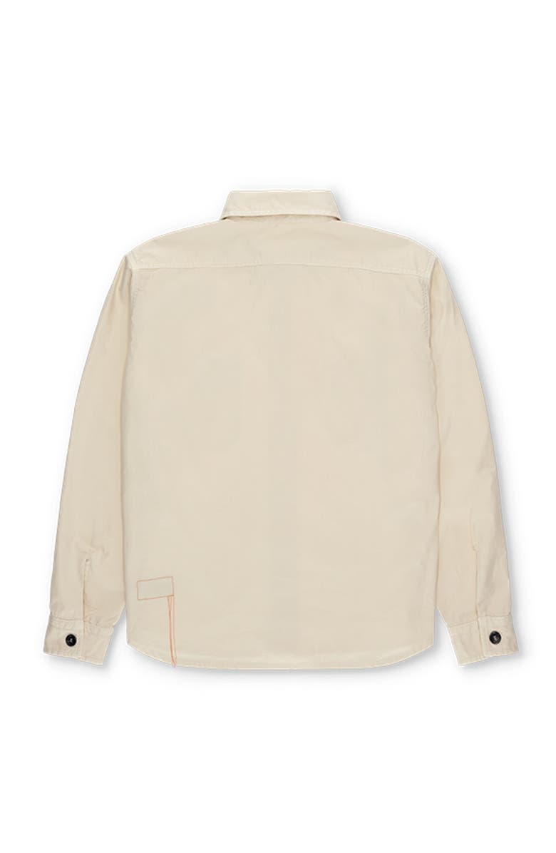 Fortela Kenny Twill Cotton Overshirt, Alternate, color, Milk