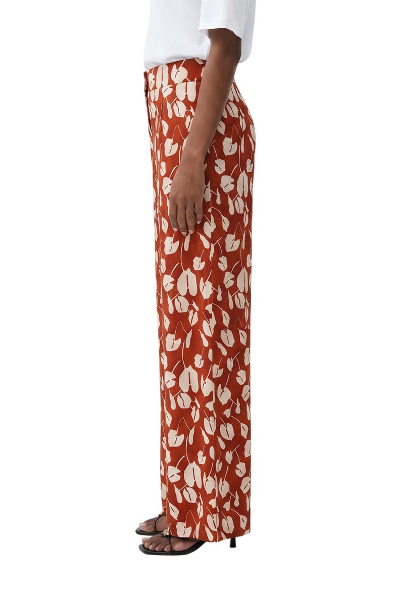 Michelle Print Wide Leg Pants, Alternate, color, BEIGE BRAVE FLORA