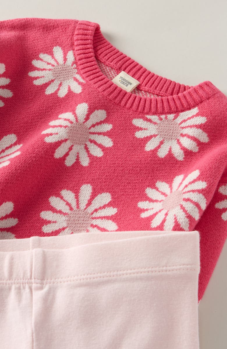 Tucker + Tate Jacquard Sweater & Pants Set, Alternate, color, Pink Laurel Daisy- Pink