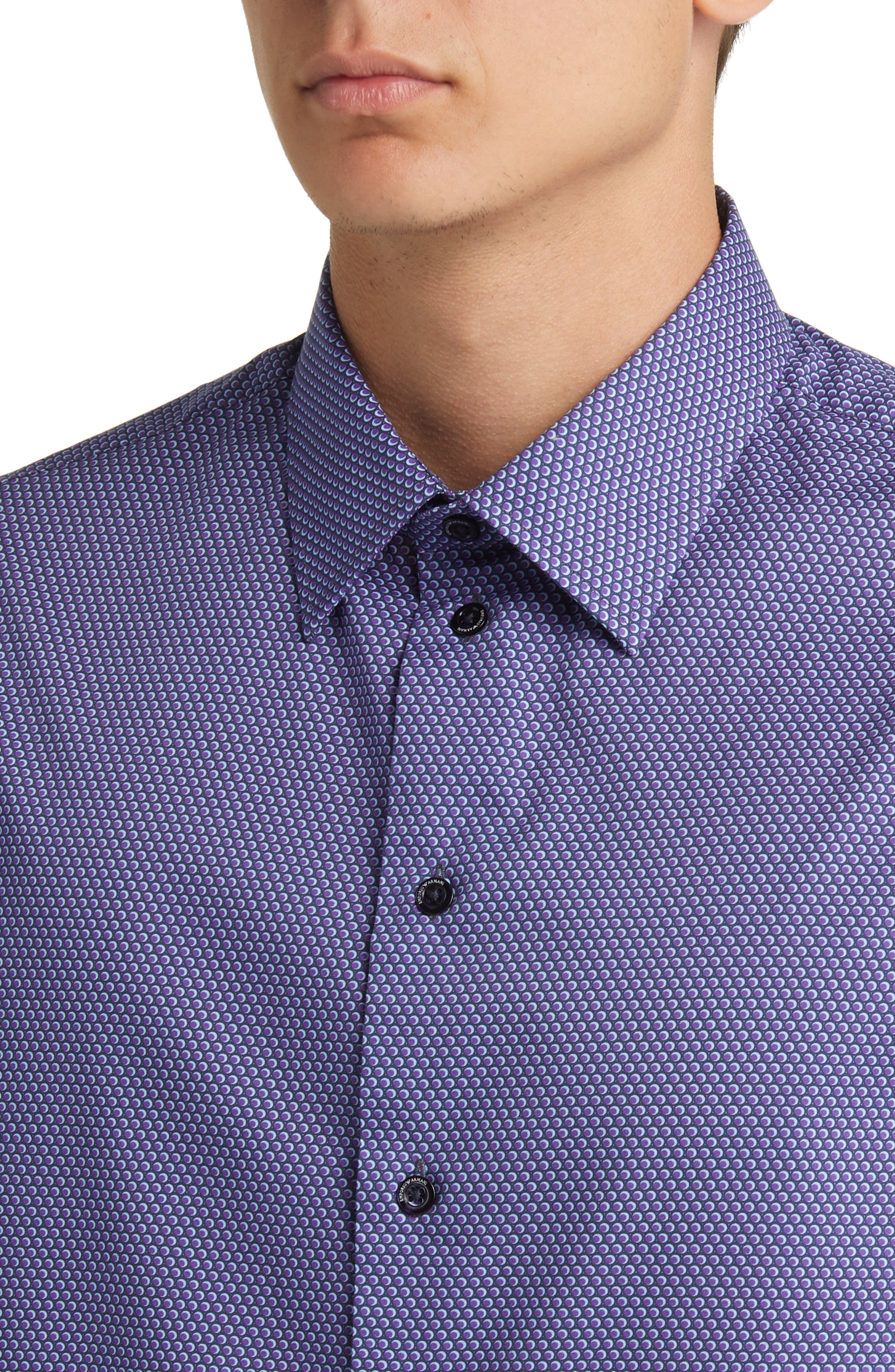 Microdot Stretch Button-Up Shirt - image 2