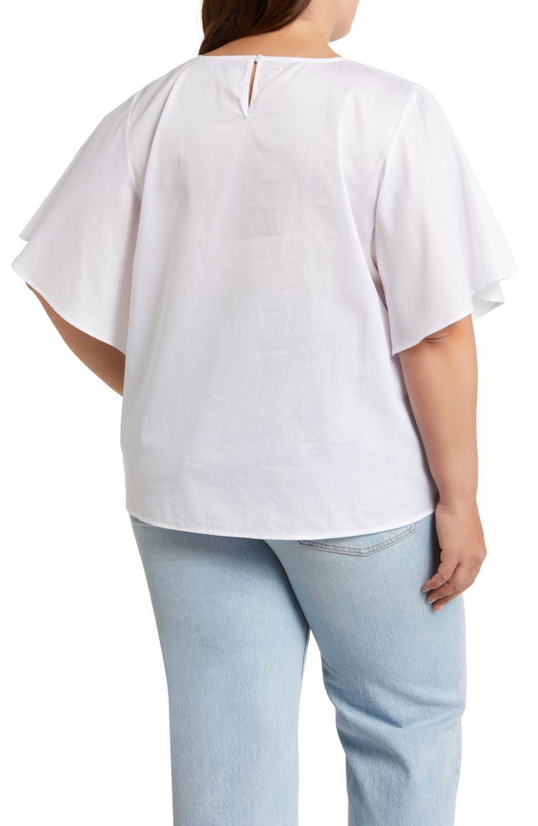 HARSHMAN Zinnia Ladder Trim Cotton Top, Alternate, color, 