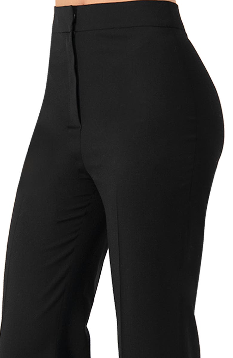 IVONNE Classic Tailored Straight-Leg Pants, Alternate, color, Black